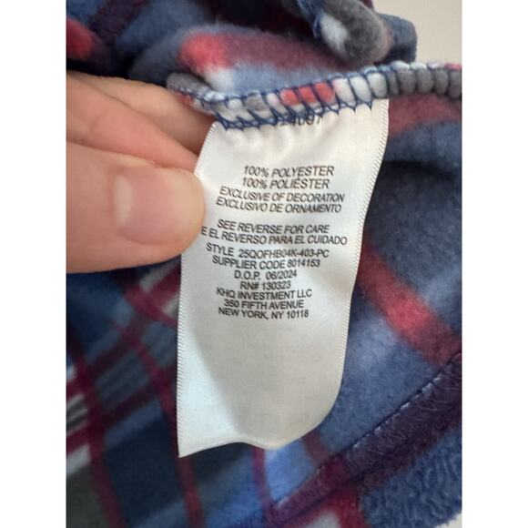 Quiksilver Boys Fleece Plaid Shacket Sz Small 7/8 - Picture 4 of 9